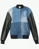 Christina on the Coast S06 Christina Hall Denim Patchwork Jacket | Trendy Leather Jackets
