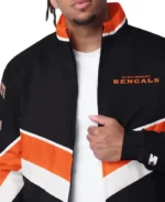 Cincinnati Bengals Captain Black Varsity Satin Jacket | Trendy Leather Jackets