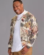 Claim to Fame S03 Dedrick Floral Bomber Jacket | Trendy Leather Jackets