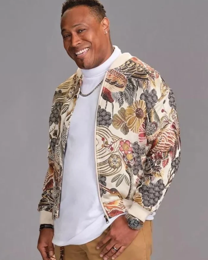 Claim to Fame S03 Dedrick Floral Bomber Jacket | Trendy Leather Jackets