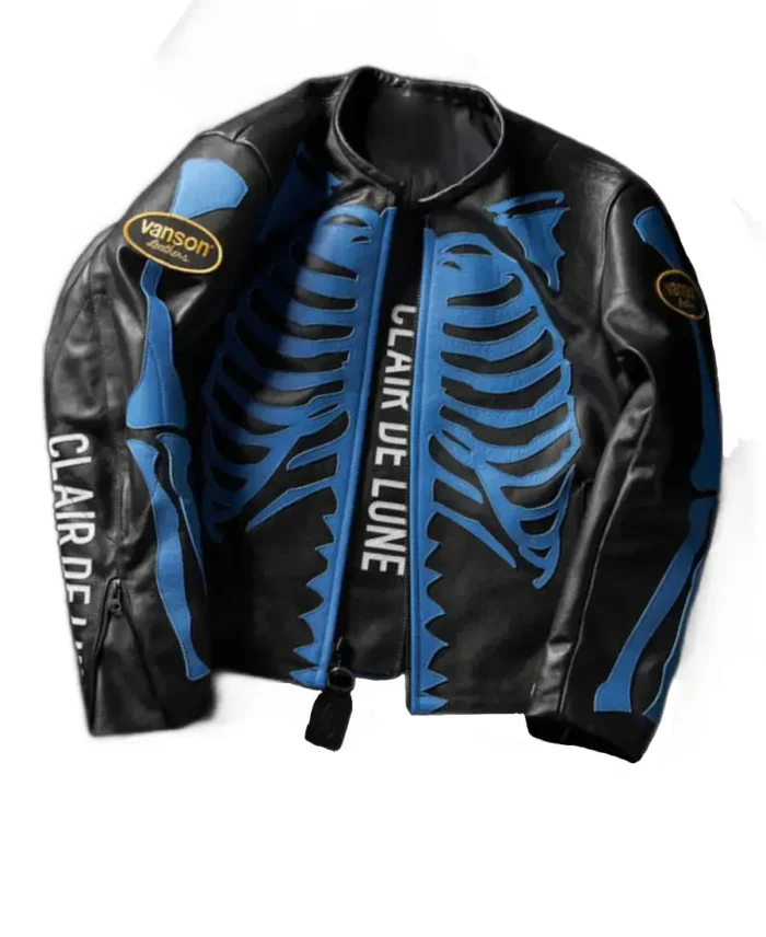 Clair De Lune x Vanson Bones Leather Biker Jacket | Trendy Leather Jackets