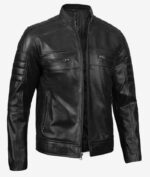 Classic Cafe Racer Leather Jacket | TLJ