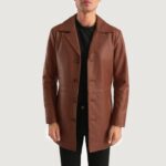 Classmith Brown Leather Coat - TLJ