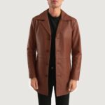 Classmith Brown Leather Coat - TLJ