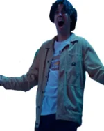 Cobra Kai S06 Miguel Diaz Beige Cotton Jacket | Trendy Leather Jackets