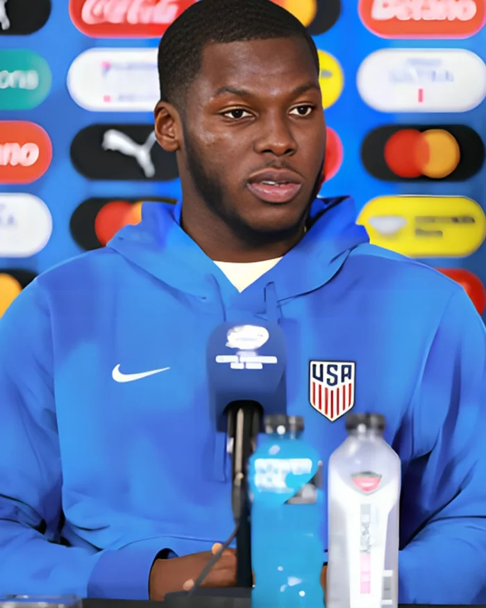 Copa America USA 2024 Yunus Musah Blue Hoodie | Trendy Leather Jackets