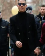 Cristiano Ronaldo Black Wool Blazer | Trendy Leather Jackets