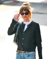 Dakota Johnson Black Cardigan