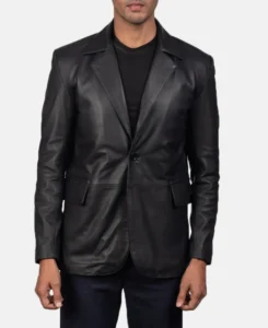 Daron Black Leather Blazer | Trendy Leather Jackets