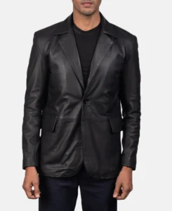 Daron Black Leather Blazer | Trendy Leather Jackets