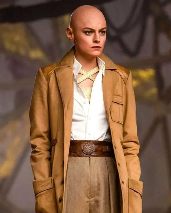 Deadpool & Wolverine Emma Corrin Brown Coat | Trendy Leather Jackets