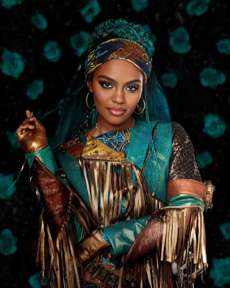Descendants: The Rise of Red China Anne McClain Fringe Jacket | Trendy Leather Jackets
