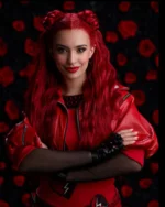Descendants: The Rise of Red Kylie Cantrall Leather Cropped Jacket | Trendy Leather Jackets