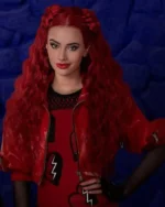 Descendants: The Rise of Red Kylie Cantrall Leather Cropped Jacket | Trendy Leather Jackets