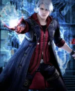 Devil May Cry 4 Nero Blue Coat | Trendy Leather Jackets