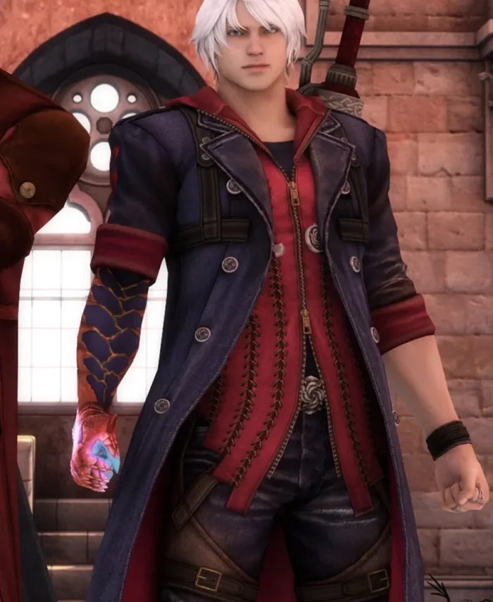 Devil May Cry 4 Nero Blue Coat | Trendy Leather Jackets