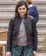 Doctor Who Clara Oswald Jenna Coleman Black Leather Jacket | Trendy Leather Jackets