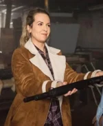 Donna Hanscum Supernatural Suede Jacket | Trendy Leather Jackets