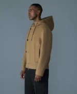 Double Face Wool Hooded Jacket | Trendy Leather Jackets
