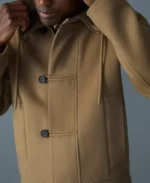 Double Face Wool Hooded Jacket | Trendy Leather Jackets