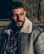 Dracu Negrescu Subteran Grey Leather Aviator Jacket | Trendy Leather Jackets