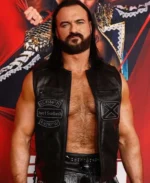 Drew Mcintyre Leather Motorcycle Vest | Trendy Leather Jackets