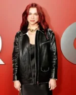 Dua Lipa GQ Men of the Year Awards Leather Jacket | Trendy Leather Jackets