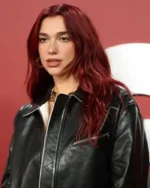 Dua Lipa GQ Men of the Year Awards Leather Jacket | Trendy Leather Jackets