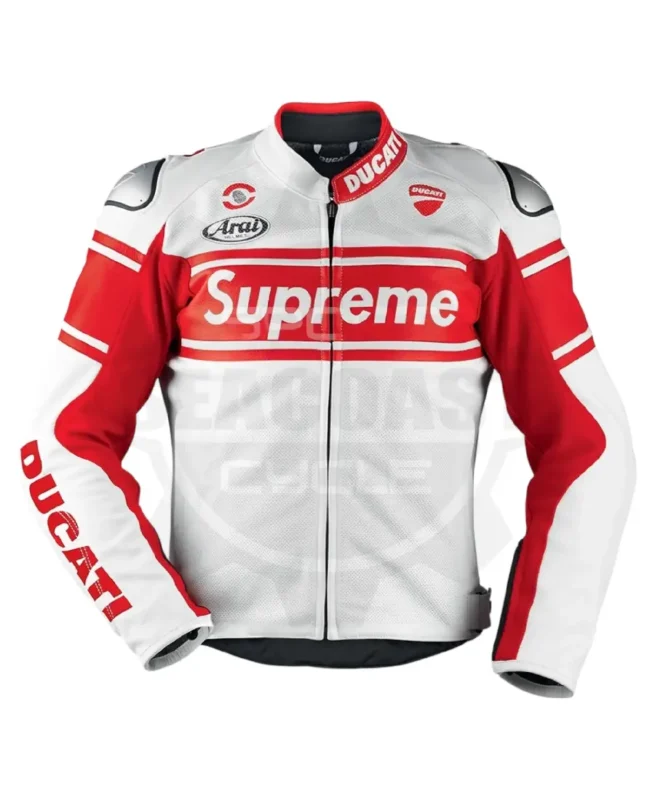 Ducati X Supreme Leather Biker Jacket | Trendy Leather Jackets