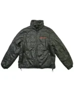ED Hardy Love Kills Slowly Hood Leather Jacket | Trendy Leather Jackets
