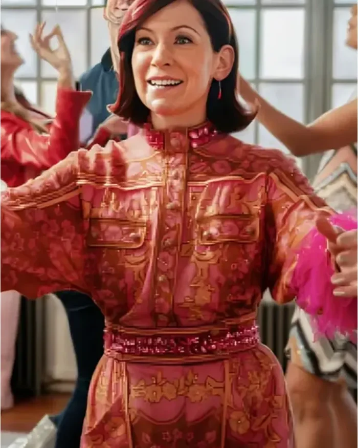 Elsbeth S01 Carrie Preston Printed Jumpsuit | Trendy Leather Jackets