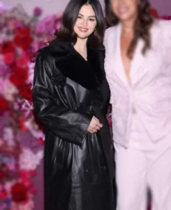 Emilia Perez Selena Gomez Trench Coat | Trendy Leather Jackets