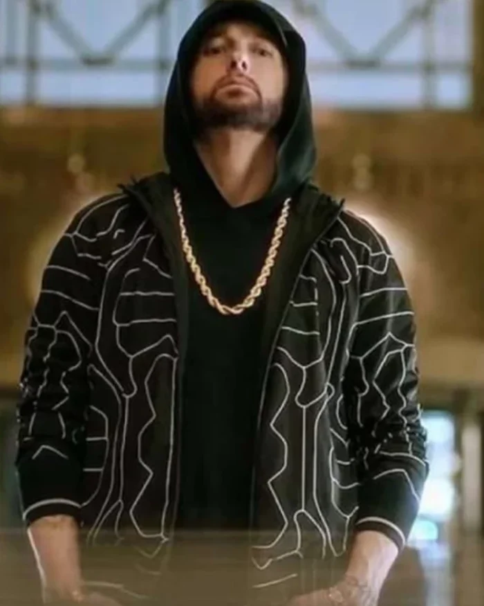 Eminem Houdini 2024 Black Jacket | Trendy Leather Jackets