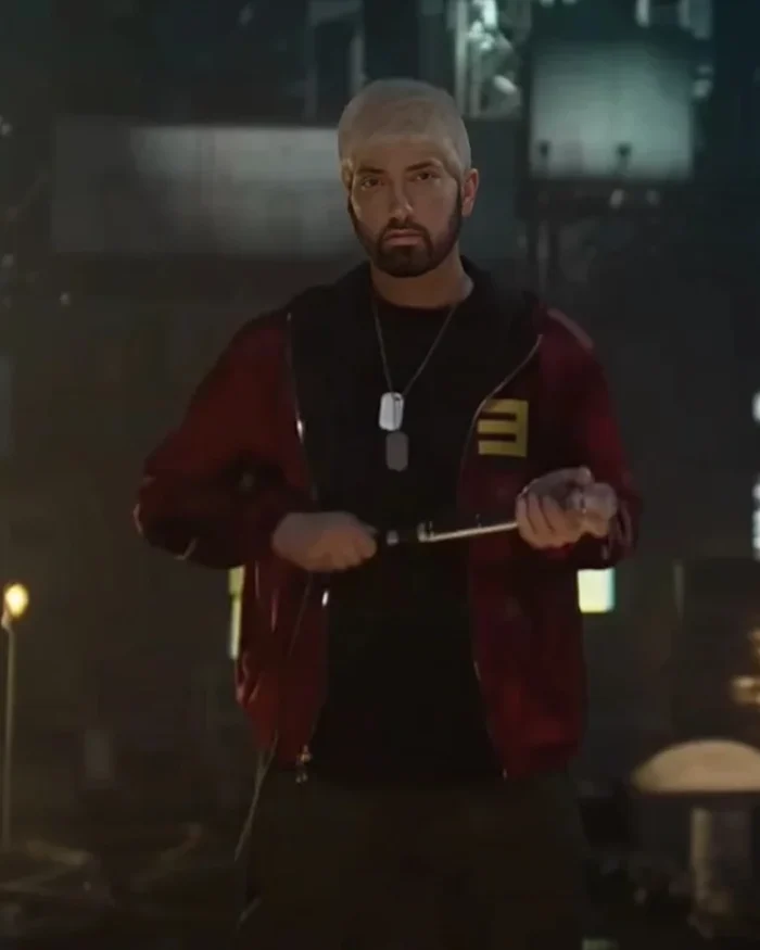 Eminem Houdini Red Jacket | Trendy Leather Jackets