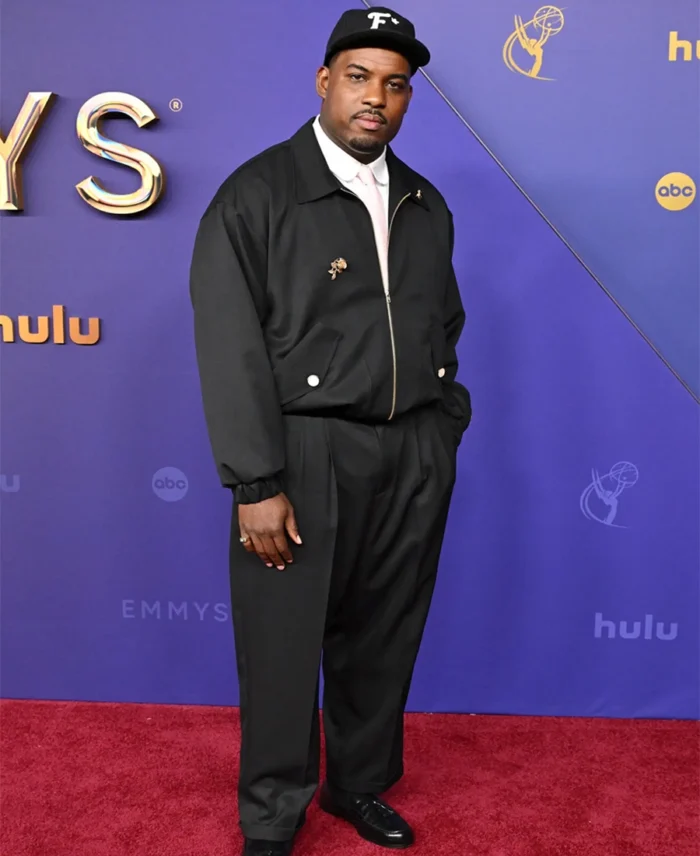 Emmy 2024 Lionel Boyce Black Windbreaker Tracksuit