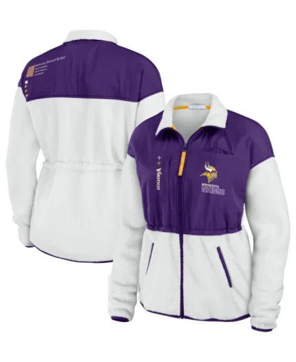 Erin Andrews Minnesota Vikings Polar Fleece Jacket | Trendy Leather Jackets