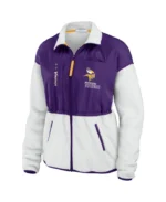 Erin Andrews Minnesota Vikings Polar Fleece Jacket | Trendy Leather Jackets