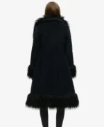 Faux Fur Black Afghan Long Coat | Trendy Leather Jackets