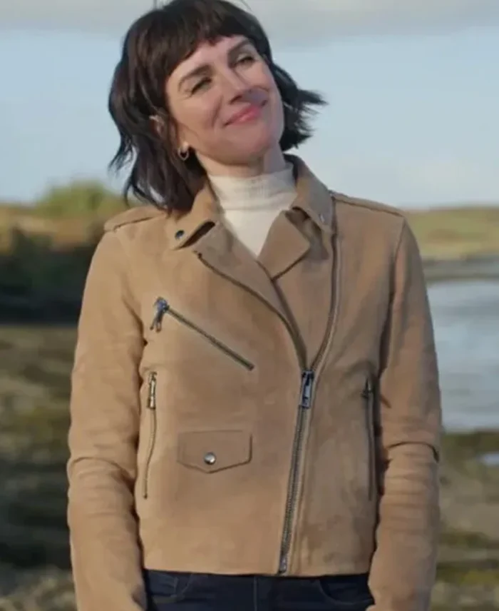 Fiona Love of the Irish 2025 Suede Leather Jacket | Trendy Leather Jackets
