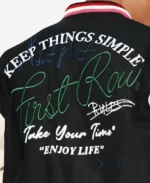 First Row Keep Things Simple Varsity Jacket | TLJ