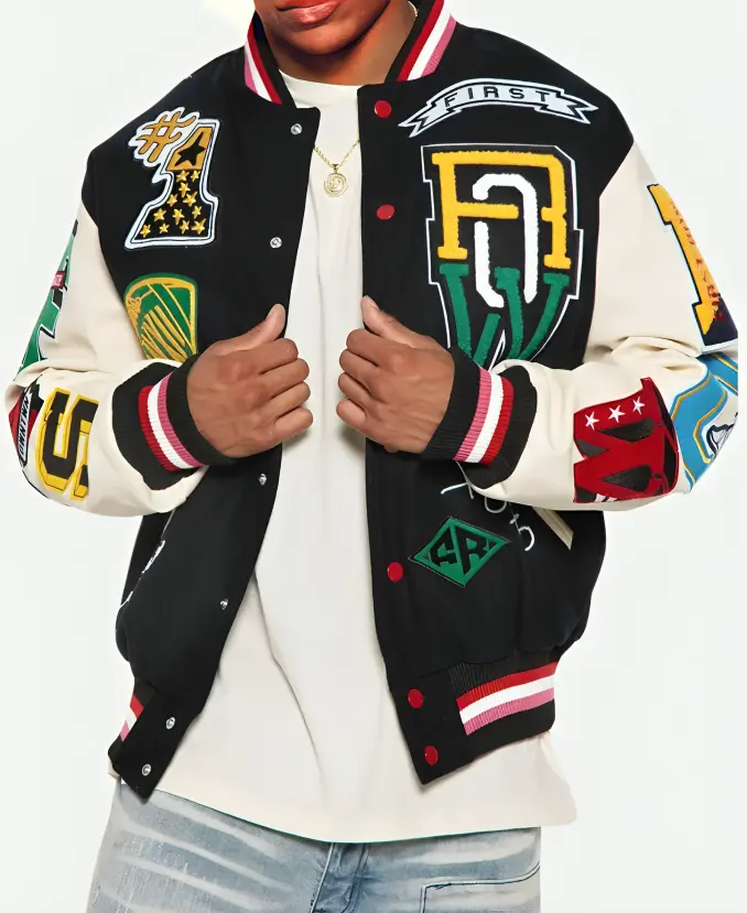 First Row Keep Things Simple Varsity Jacket | TLJ