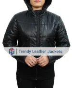 Fool Me Once Michelle Keegan Puffer Hooded Jacket | Trendy Leather Jackets