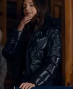 Fool Me Once Michelle Keegan Puffer Hooded Jacket | Trendy Leather Jackets