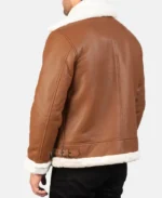 Francis B-3 Brown Leather Bomber Jacket | Trendy Leather Jackets