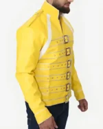 Freddie Mercury Concert Yellow Leather Jacket | Trendy Leather Jackets