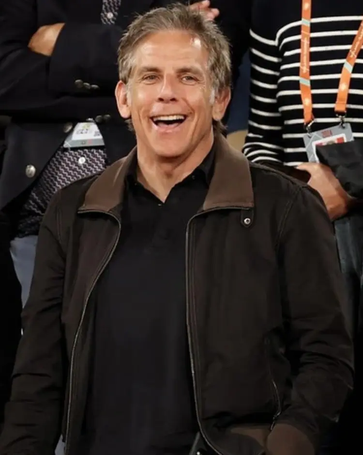 French Open 2024 Ben Stiller Jacket | Trendy Leather Jackets