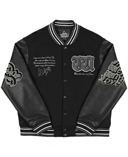From Weyz With Love Varsity Jacket | Trendy Leather Jackets