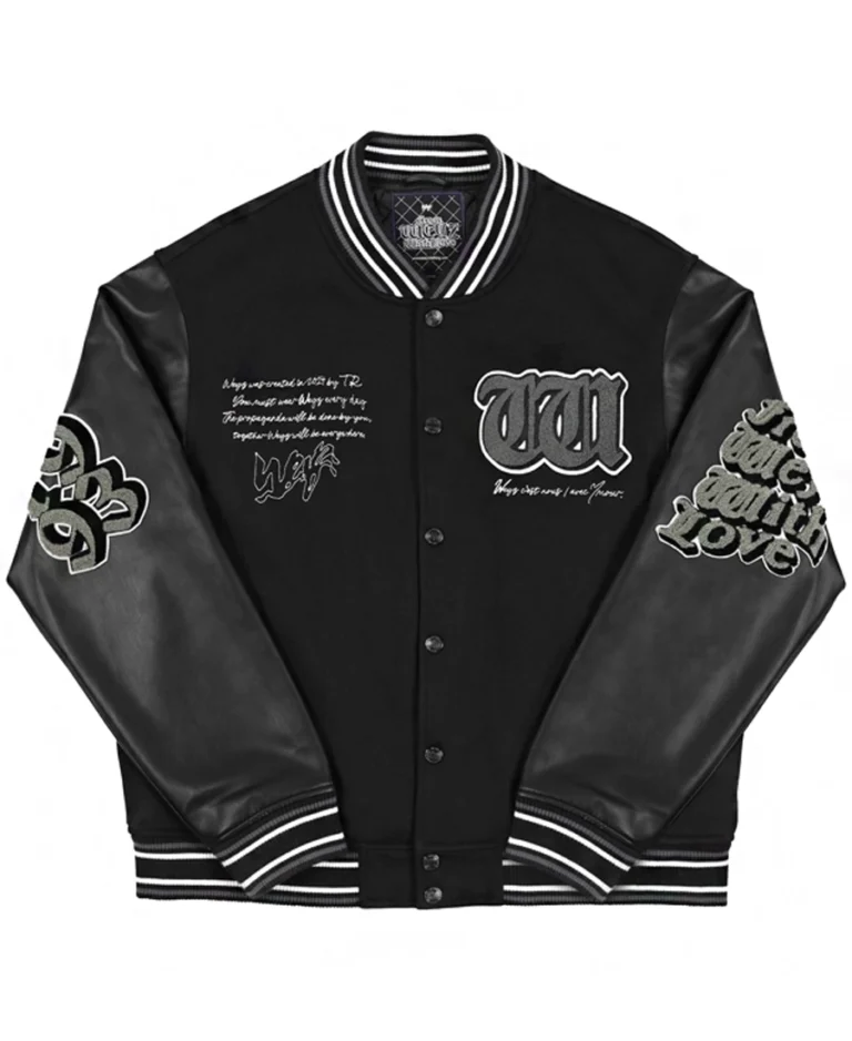From Weyz With Love Varsity Jacket | Trendy Leather Jackets