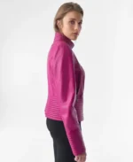Furniq UK Leather Riser Biker Jacket | Trendy Leather Jackets
