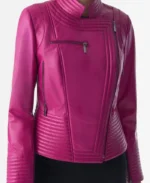 Furniq UK Leather Riser Biker Jacket | Trendy Leather Jackets